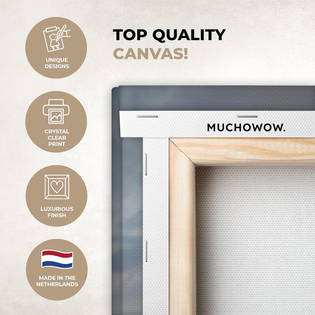 MuchoWow© Leinwände Gross 120x80 cm XXL Wall Decoration Bilder Schlafzimmer Deko Pictures Canvas Pai
