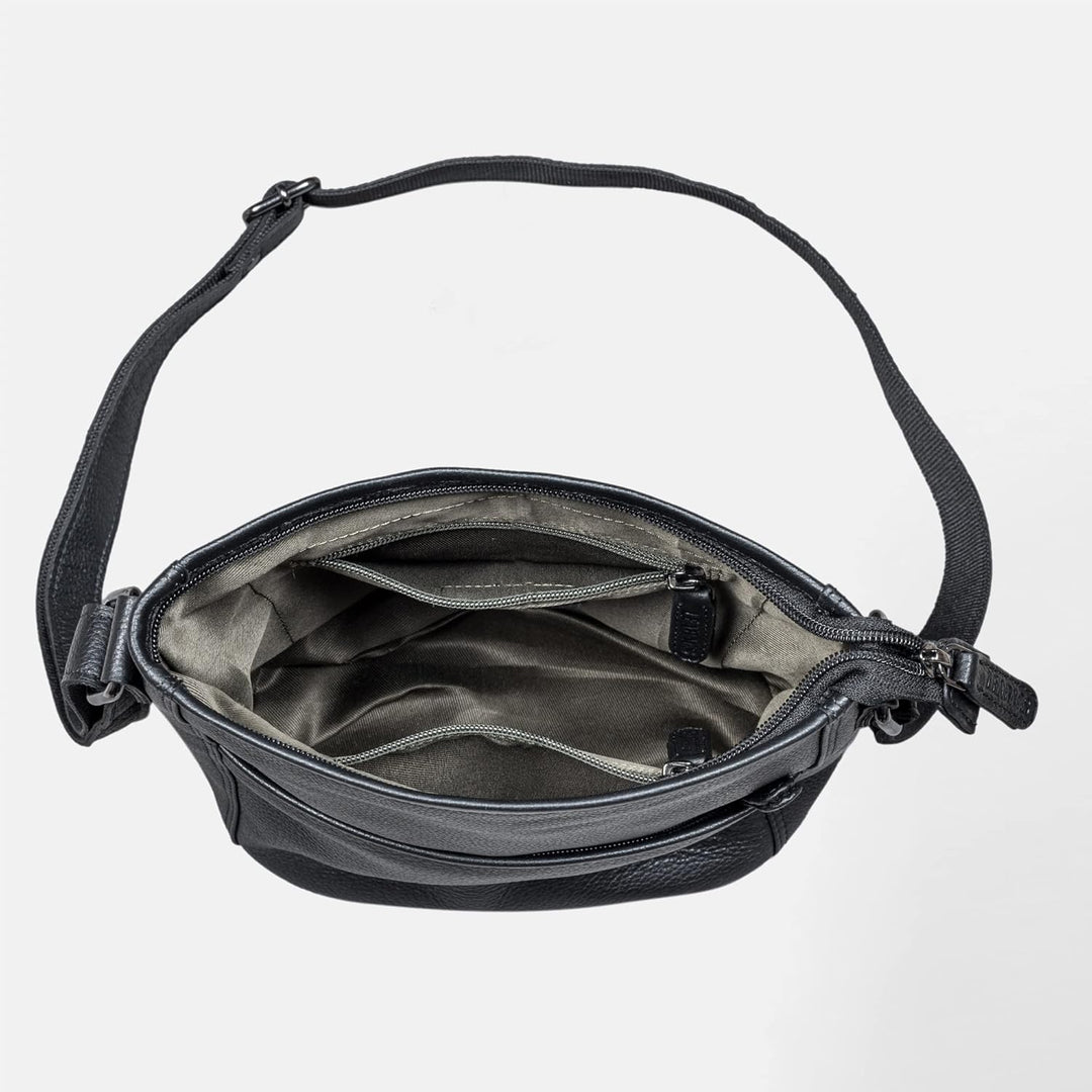 LEABAGS Leder Handtasche Damen I Premium Echtleder Umhängetasche I Schultertasche I Damentasche I Tr