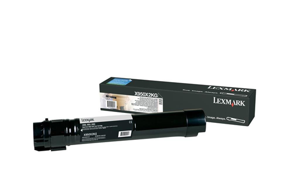 Lexmark Toner X950 X952 X954 X950X2KG Original Schwarz 38000 Seiten, schwarz