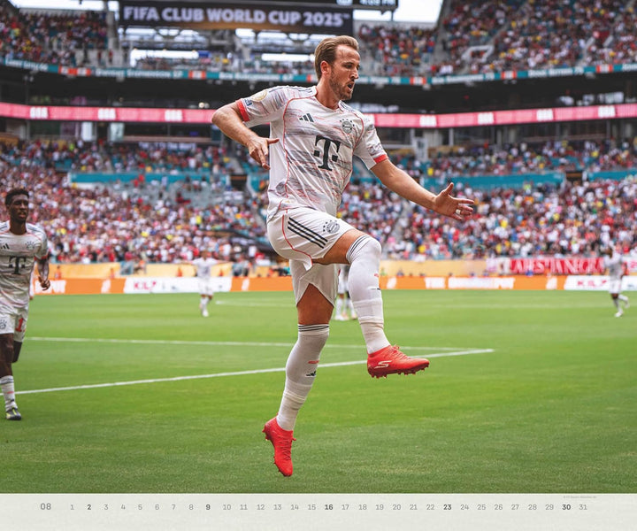N Neumann - FC Bayern München 2026 – Wandkalender 60x50 cm mit 12 Monatsblättern, deutschem Kalendar