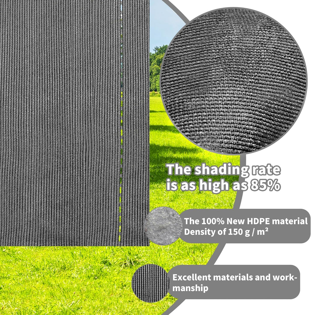 XMTECH HDPE Zaunblende Tennisblende Sichtschutz Zaun Netz aus 150 g/m², Windschutz Sonnenschutz Scha