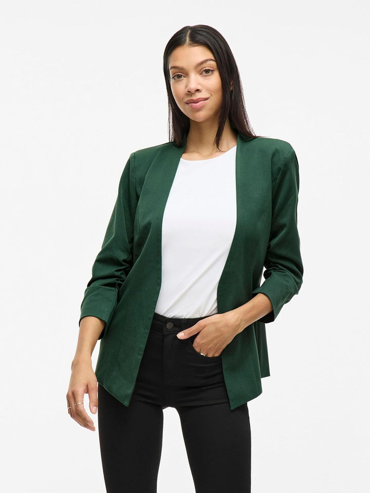 Vila Damen Blazer VIHER New 3/4 Blazer XS Pineneedle, XS Pineneedle