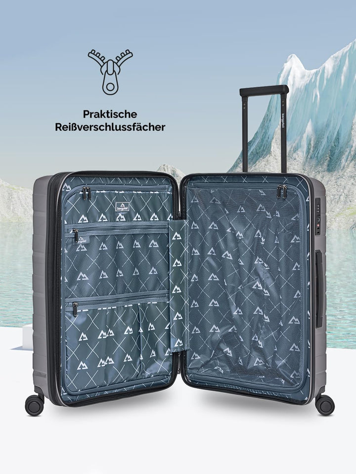 Mittelgrosser Hartschalen Check-in Koffer |Trolley erweiterbar 45 x 27 x 66 cm aus hochwertigem Poly