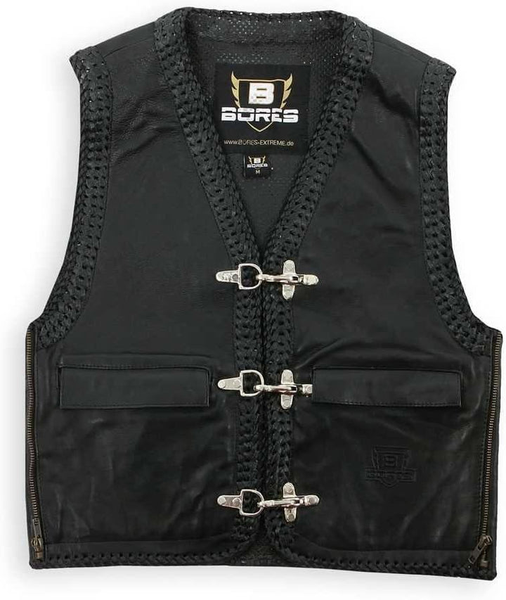 Bores Sunride V 5 Leather Vest Black with Width Adjustment S Schwarz, S Schwarz