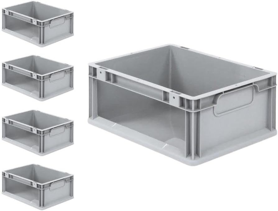 SparSet 5x Eurobox NextGen Store | HxBxT 17x30x40cm | 16 Liter | Seite offen | Eurobehälter, Transpo