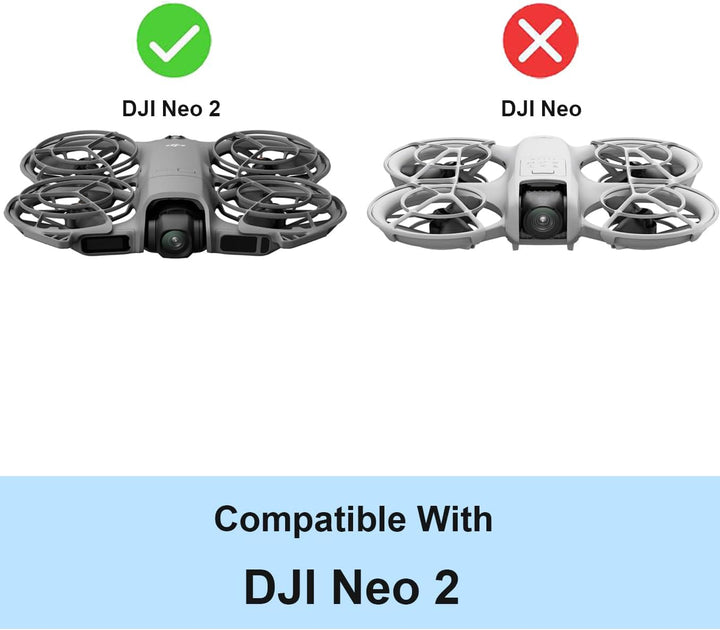 Harte Tasche Hülle Kompatibel mit DJI Neo 2 Drohne, Schutzhülle Case Tragetasche, Nur Tasche - Schwa