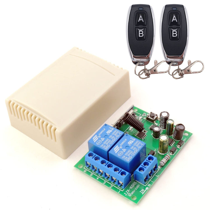 DieseRC 433MHz RF Funk Fernbedienung Schalter Kabellos 2 Kanäle AC 220V 230V 240V Drahtloser Relais