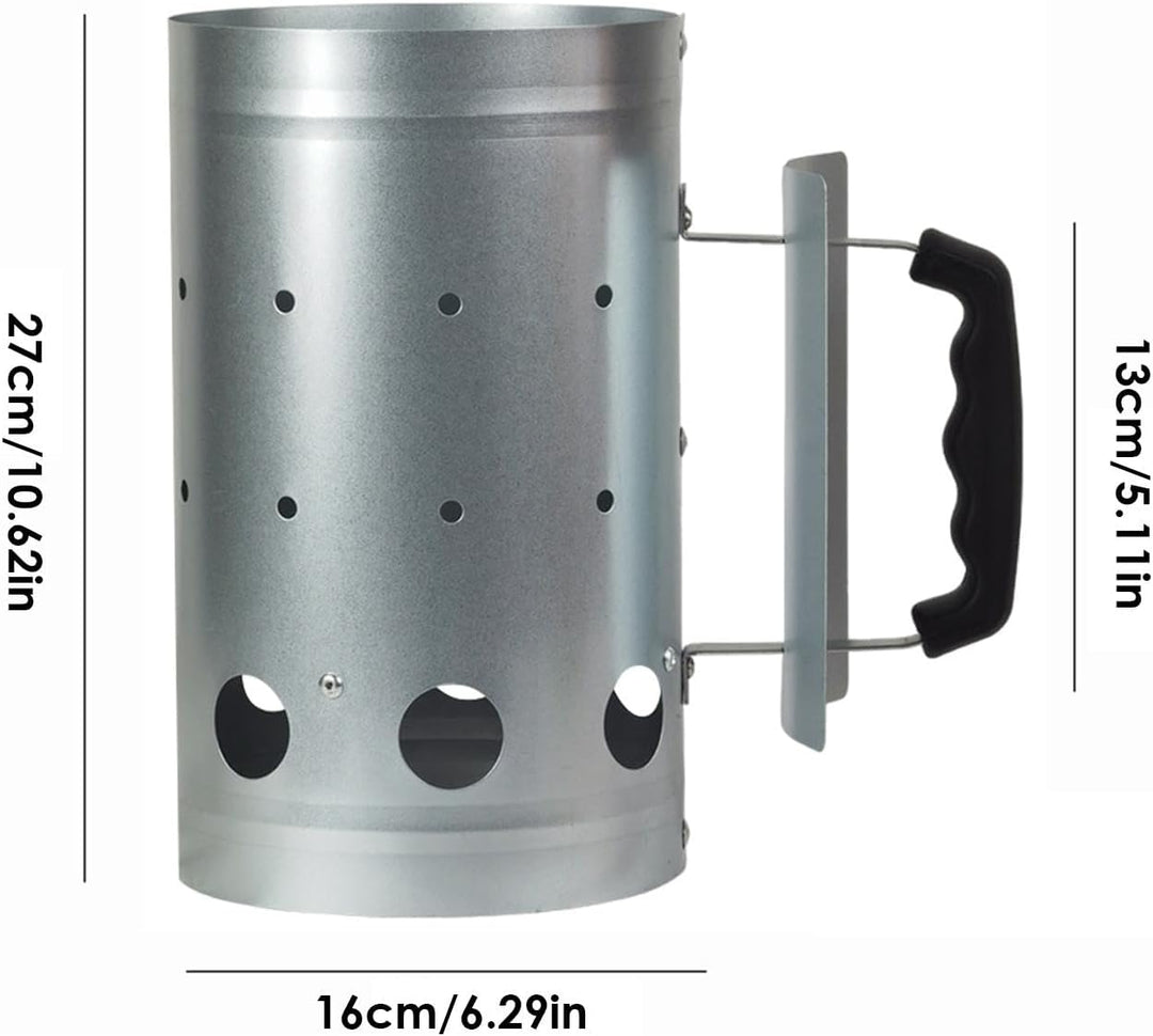 BBQ Carbon Bucket, Feuerzündfass | Feuereimer zum Verbrennen,Tragbarer Feuerholz-Zündeimer, Feuereim