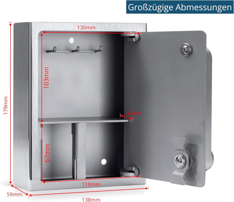 masunt Schlüsselsafe 1140 E Code | innovative Online-Codevergabe aus der Ferne | elektronischer Schl