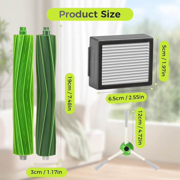 22 Stück Zubehör für iRobot Roomba i7 i7+ i3 i3+ i4 i4+ i6 i6+ i8 i8+ j7 j7+ E5 E6 E7 Saugroboter |