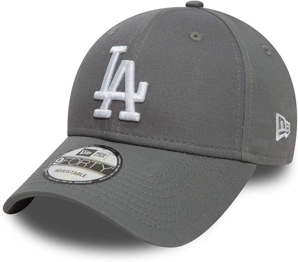 New Era Los Angeles Dodgers League Essential Grey 9Forty Cap - One-Size