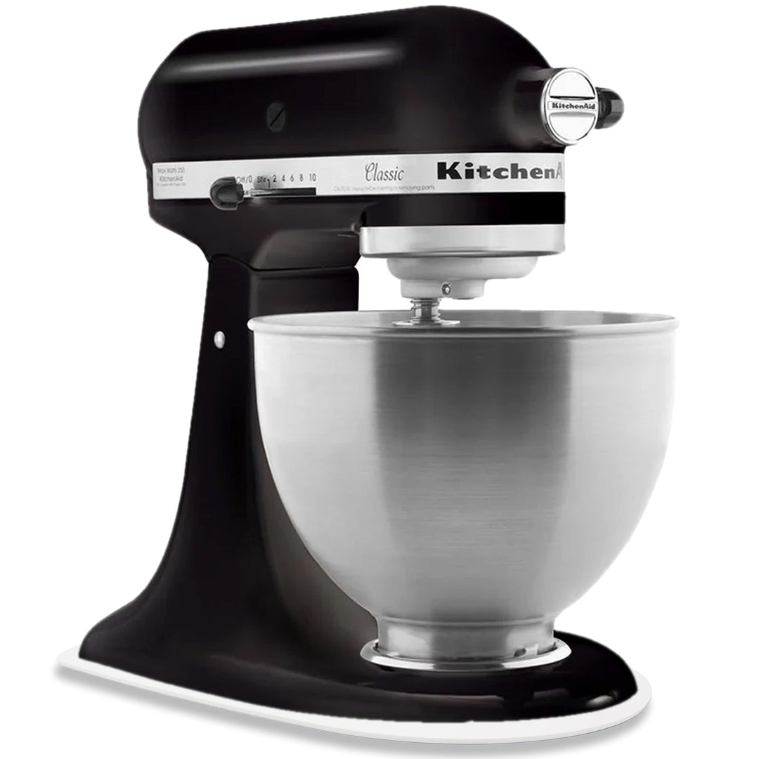 Gleitbrett aus Acryl | weiss glänzend | 35x22cm für KitchenAid Classic | Artisan | und vielen andere