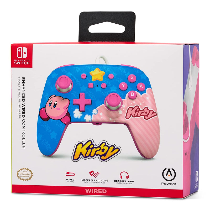 Verbesserter kabelgebundener Controller von PowerA für Nintendo Switch – Kirby, Kirby