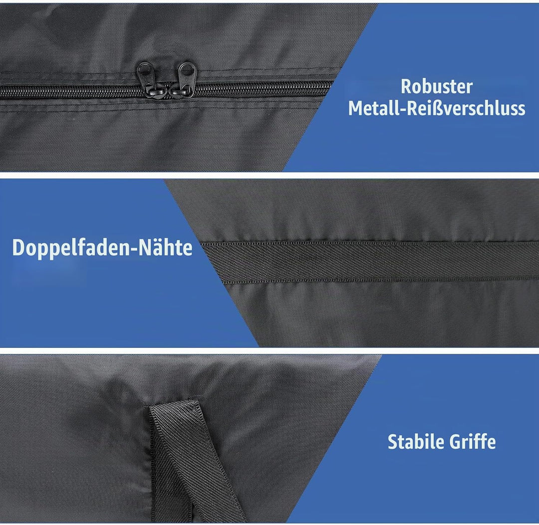 Cozary 180L Aufbewahrungstasche Gross, 600D Oxford Heavy-Duty Umzugstaschen mit Handgriff, Wasserdic