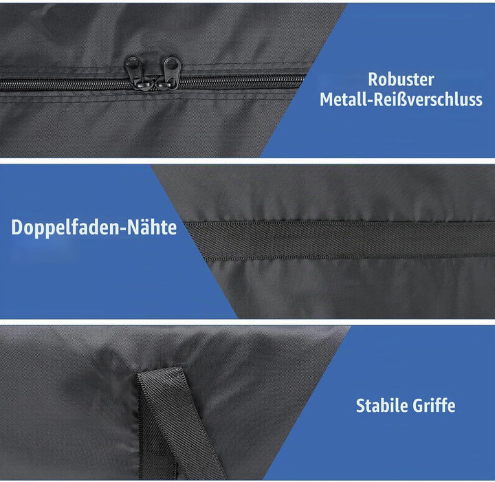 Cozary 180L Aufbewahrungstasche Gross, 600D Oxford Heavy-Duty Umzugstaschen mit Handgriff, Wasserdic