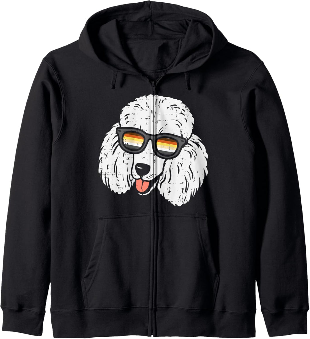 Poodle Dog LGBTQ Gay Bear Flag Gay Pride Men Dog Lover Men Kapuzenjacke