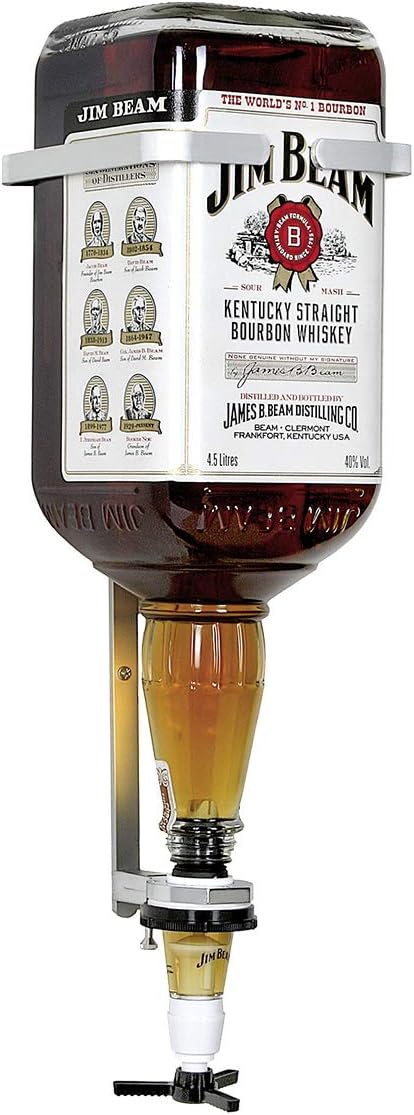 HL 4 - WANDHALTER für 4,5 lt. Jim Beam Fl. - B-H-T - 16 X 48 X 17 cm - Dosierer Aufnahme Metall