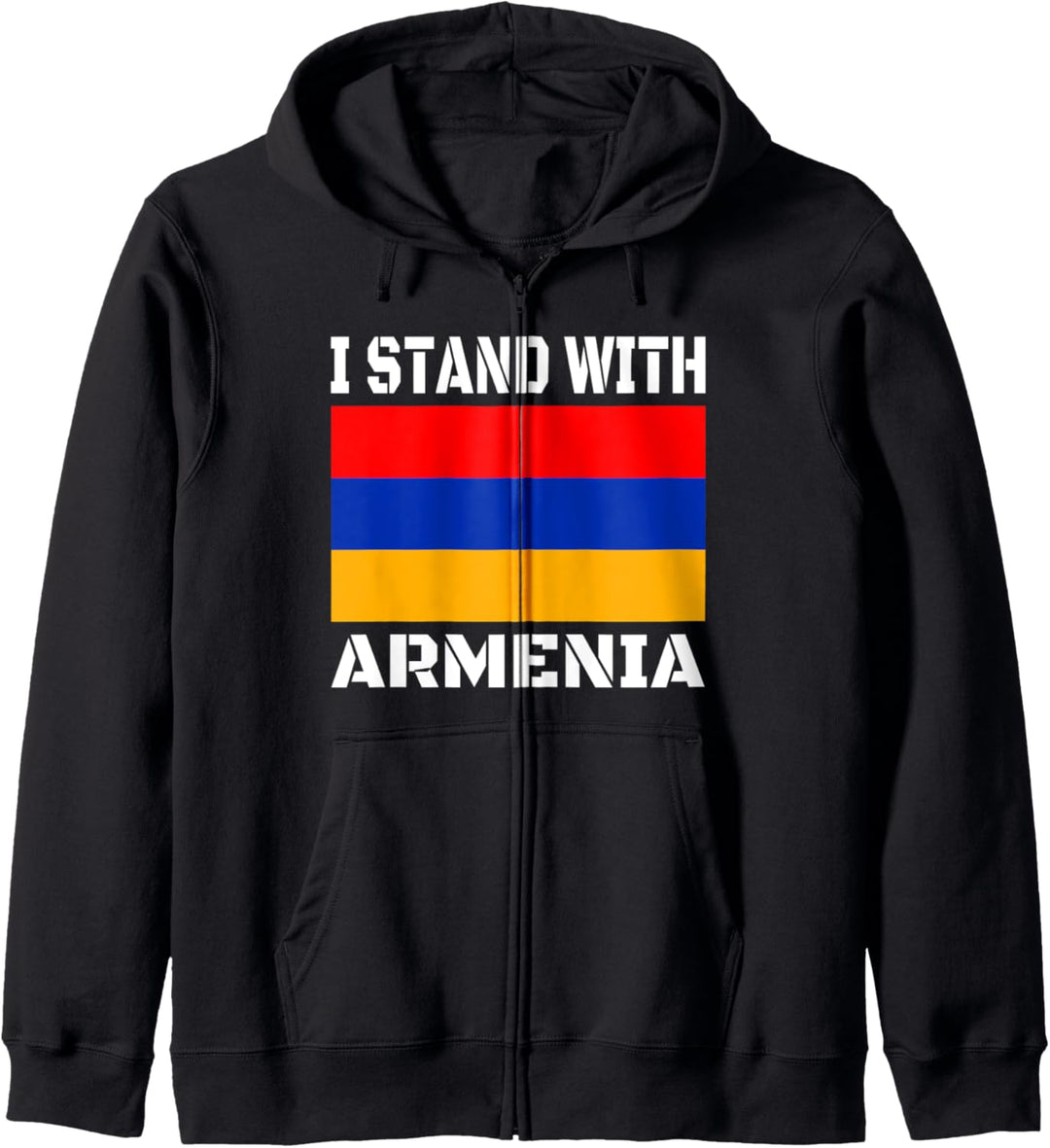 ICH STEHE MIT ARMENIEN, unterstütze DIE armenische Flagge Kapuzenjacke