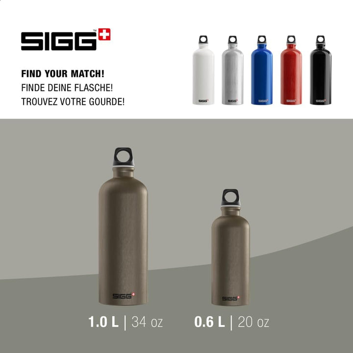 Sigg - Alu Trinkflasche - Traveller - Made in Switzerland - Climatpartner Zertifiziert - Kohlensäure