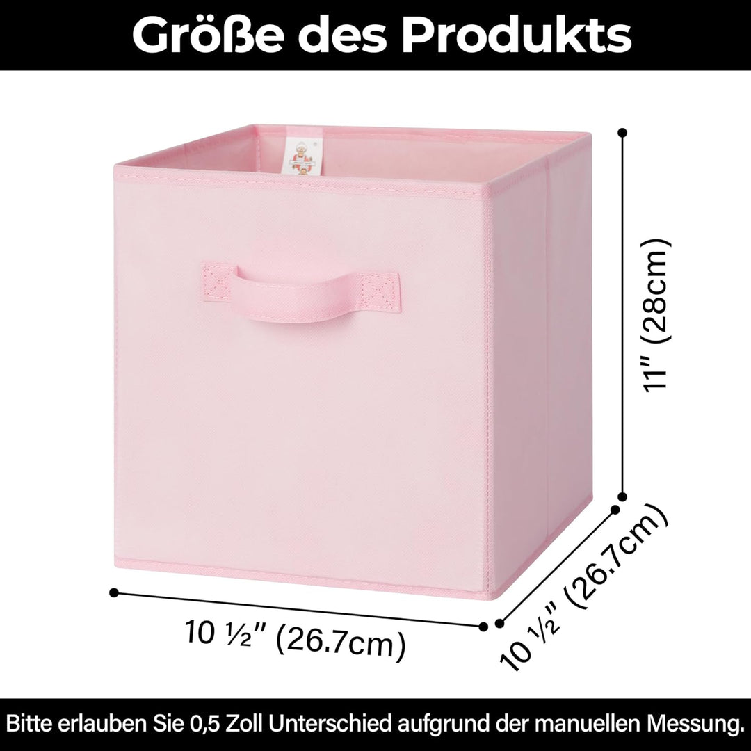 GRANNY SAYS Aufbewahrungswürfel Stoff, 6 Stück Aufbewahrungsboxen für Würfelregal, Regalkörbe 26,7 x