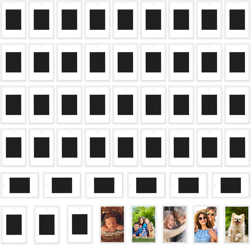 Kurtzy Bilderrahmen Magnete für den Kühlschrank Magnet Bilderrahmen(50er Pack) Für Fotos 7 x 4,5 cm