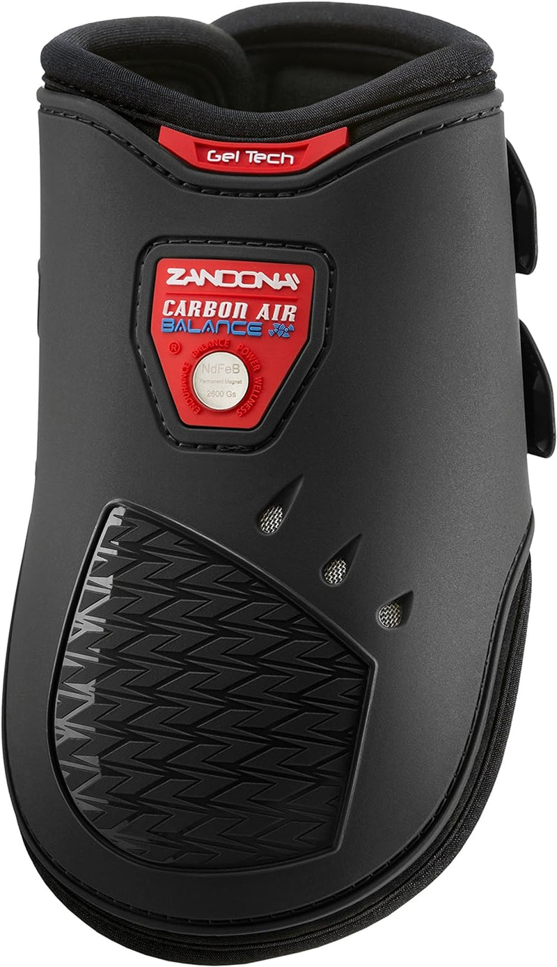 Zandonà E2115 Carbon Air Balance Fetlock Gamasche-Schutz des Taille L+ Schwarz, Taille L+ Schwarz