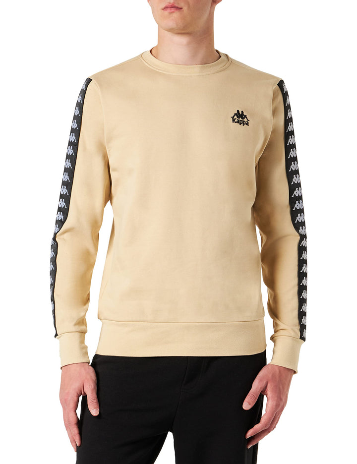 Kappa Herren Men, Regular Fit Sweatshirt L Brown Rice, L Brown Rice