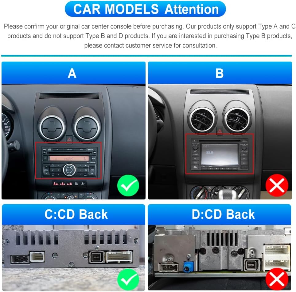 4G+64G Rimoody Android Autoradio für Nissan Qashqai J10 2006-2016 9 Zoll HD Touchscreen Autoradio mi