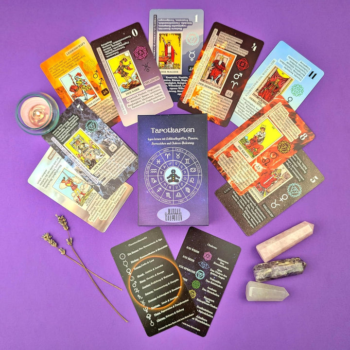 Witchy Cauldron Tarotkarten mit Buck für Anfänger, Tarotkarten Deutsch