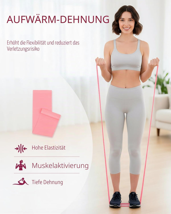 Abahub Pilates Ring Set, 35CM Magic Circle, 25CM Mini Ball, Stretchbänder,Home Pilates Ausrüstung, f