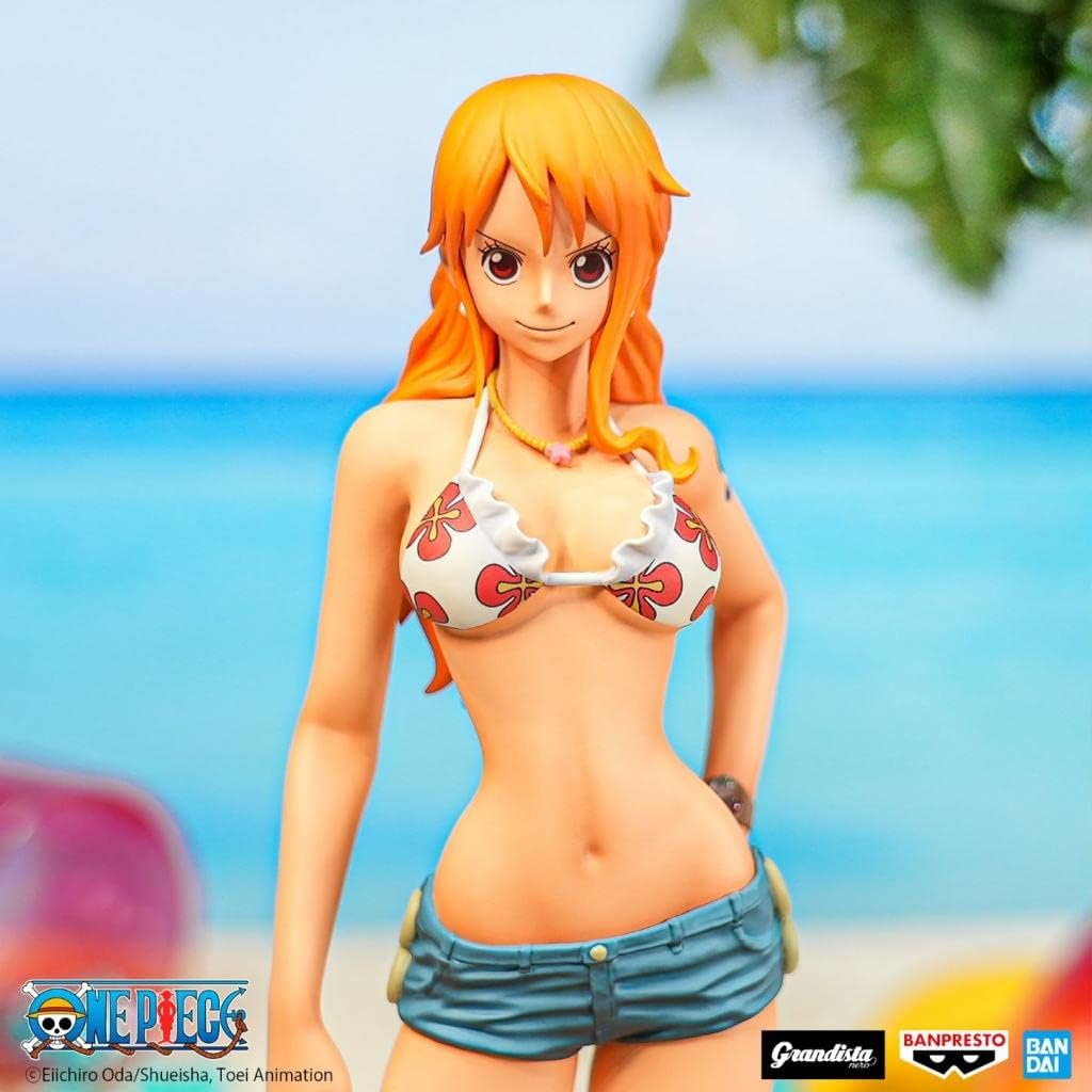 Banpresto BP19393 One Piece Actionfigur Nami, Grandista Nero, 28 cm, Mehrfarbig