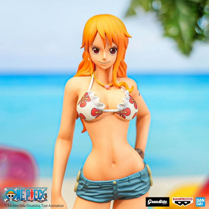Banpresto BP19393 One Piece Actionfigur Nami, Grandista Nero, 28 cm, Mehrfarbig