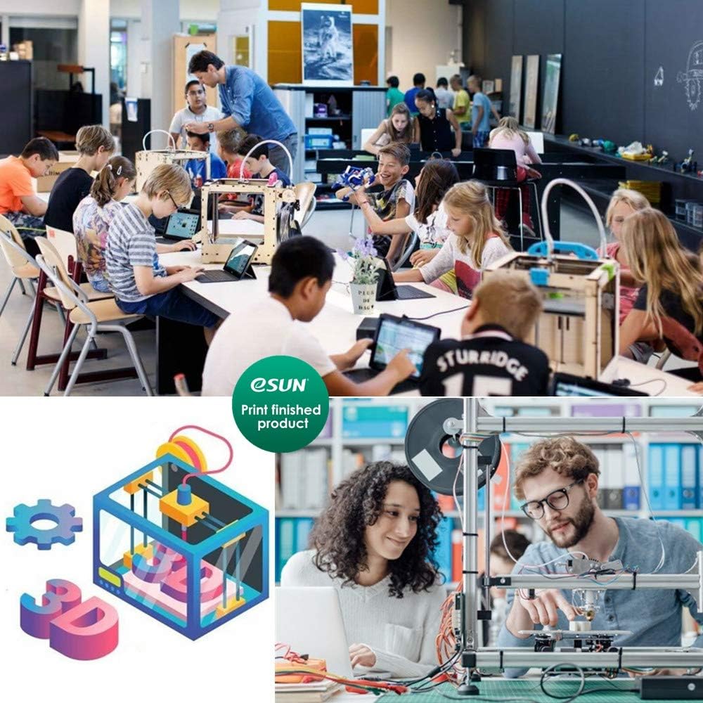 eSUN PLA Leuchtet 3D Drucker Filament, im Dunkeln Leuchtendes Grünes Filament 1.75mm, Massgenauigkei