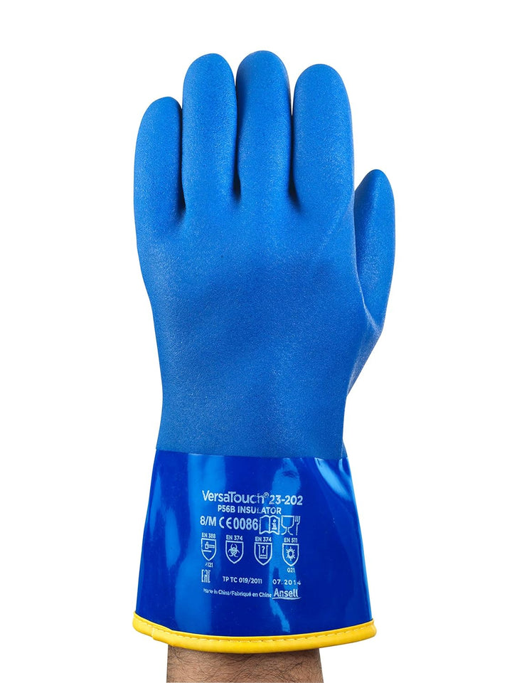 Ansell Alphatec 23-202 Arbeitshandschuhe aus PVC, Zugelassen für Lebensmittelkontakt, Hervorragende
