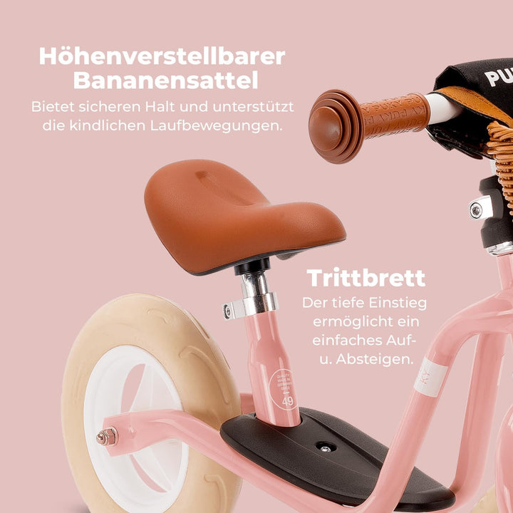 PUKY LR M Classic | sicheres und stylisches Laufrad | Lenker &amp; Sattel höhenverstellbar | rutschfeste