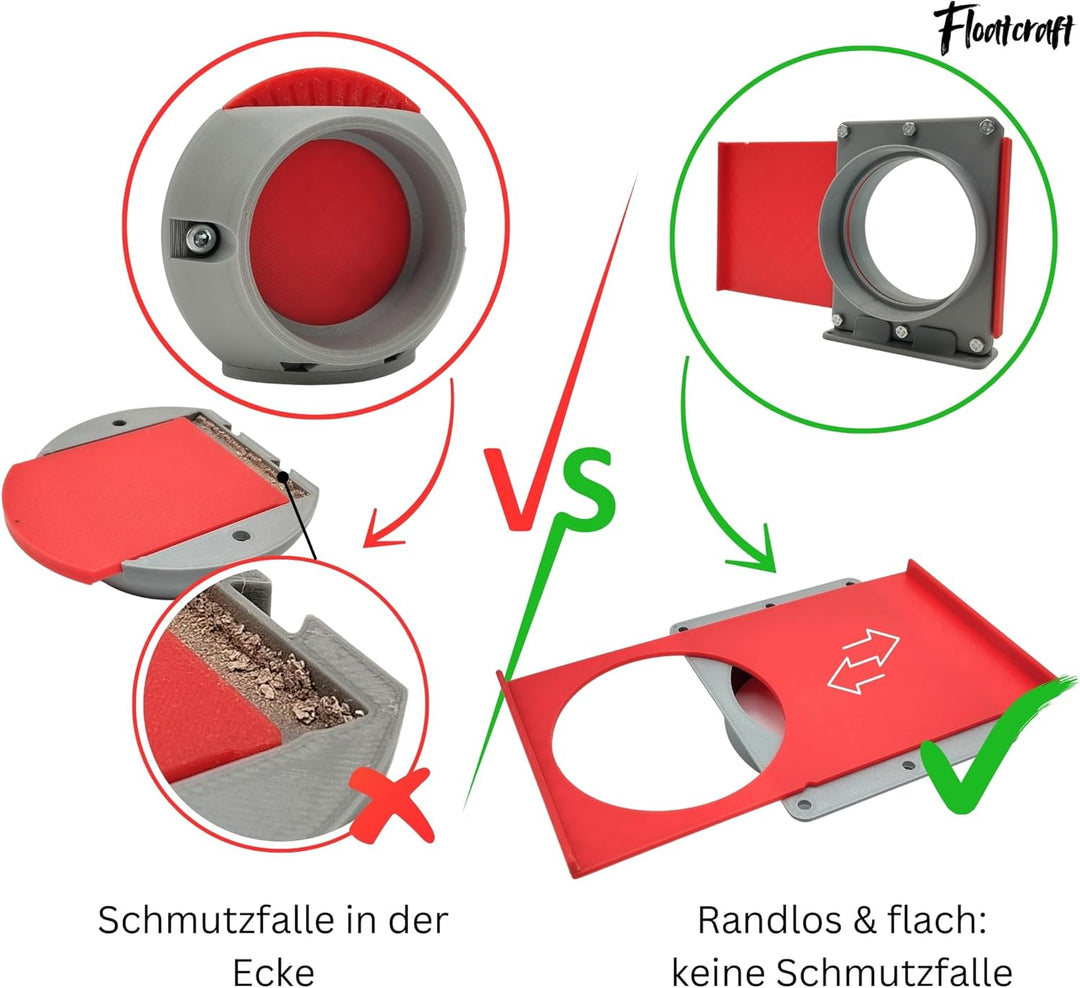 Absperrschieber DN110 für HT-Rohre – 5er-Set robustes Blastgate DN110 Set 5x, DN110 Set 5x