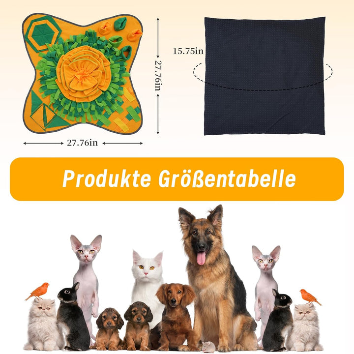 schnüffelteppich Hund Snuffle mat Interaktives Spielzeug Fördert die natürliche Futtersuche waschbar