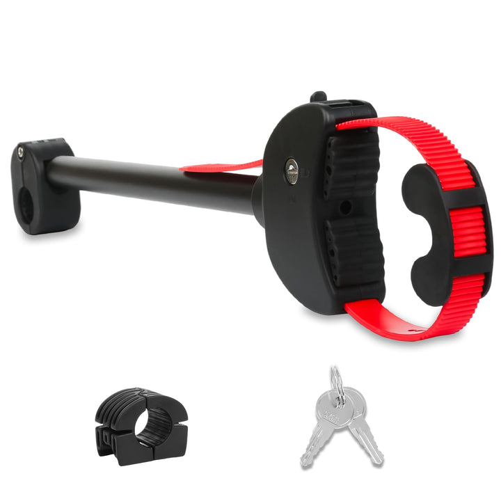 TEOV 1 Stück Rahmenhalter für Fahrradträger Länge 42CM, Verstellbarer Strap-Rahmenhalter für E-Bike