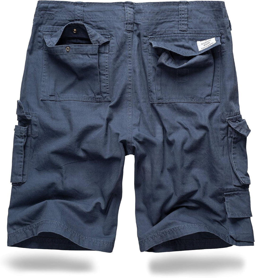 Trooper Cargo Shorts Herren – 100% Baumwolle, Robuste Militär Shorts mit vielen Taschen, Bequeme Out