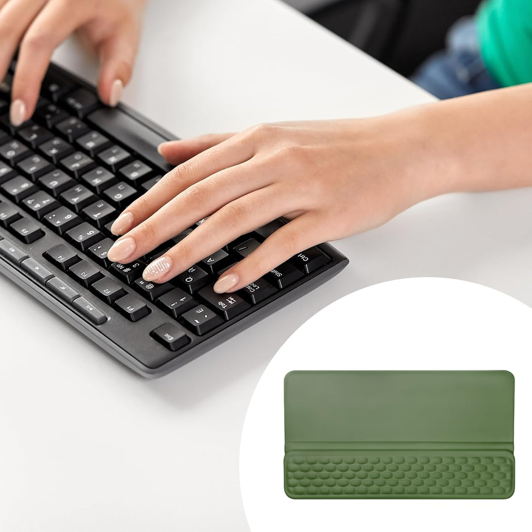 Ergonomische Handballenauflage Tastatur mit 15° Neigung &amp; Memory Schaum, Handgelenkauflage für Offic