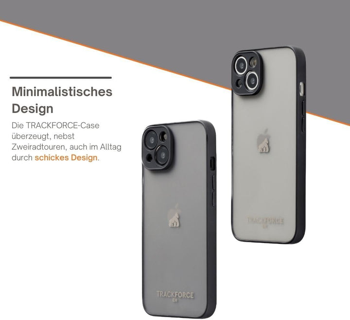 TRACKFORCE - 360° Universelle Handyhalterung mit Vibrationsdämpfer - für Motorrad, Fahrrad & E-Scoot