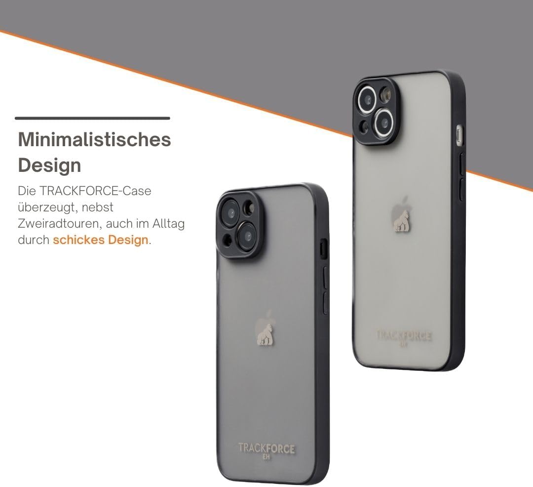 TRACKFORCE - 360° Universelle Handyhalterung mit Vibrationsdämpfer - für Motorrad, Fahrrad & E-Scoot
