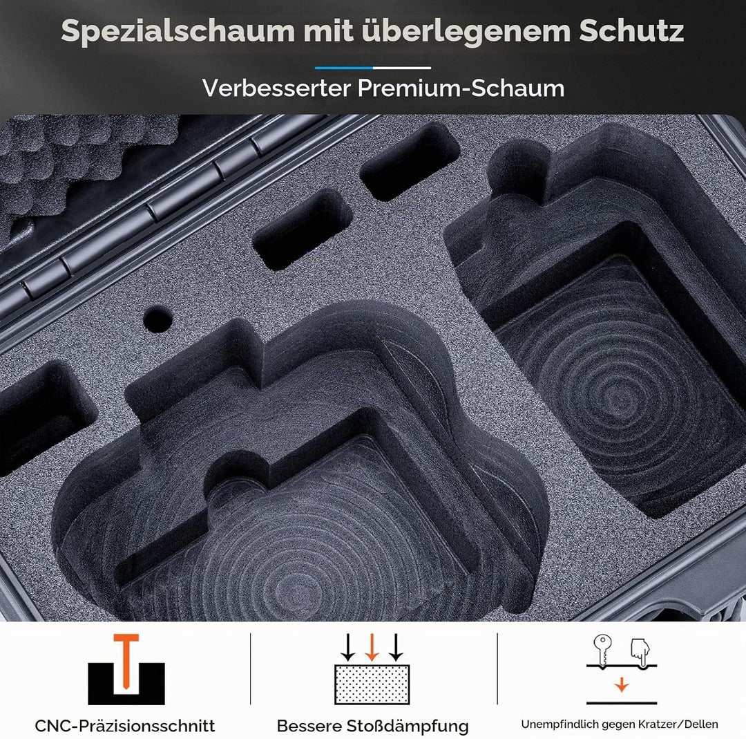 Lykus Titan N200 Wasserdicht Tasche/Koffer/Case für DJI Neo 2 Fly More Combo, RC-N3/N2, Unterstützun