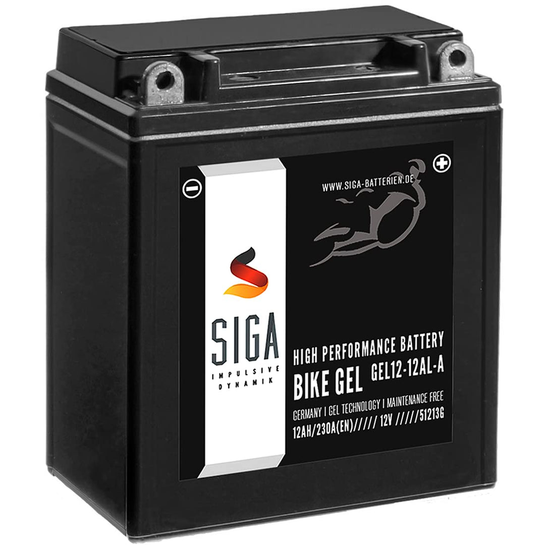 SIGA GEL Motorradbatterie 12V 12Ah 230A/EN GEL Batterie YB12AL-A2 GEL12-12AL-A YB12AL-A für XV 535 u