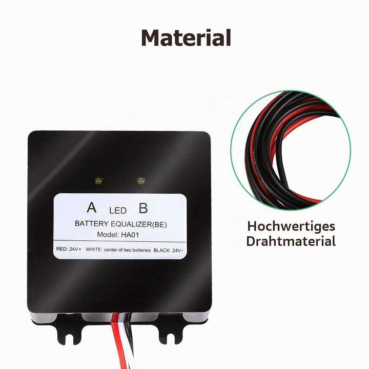 SolaMr 24V Batterie-Equalizer 2x12V Batterie Ausgleicher Battery Balancer Equalizer für Gel/Hochwass
