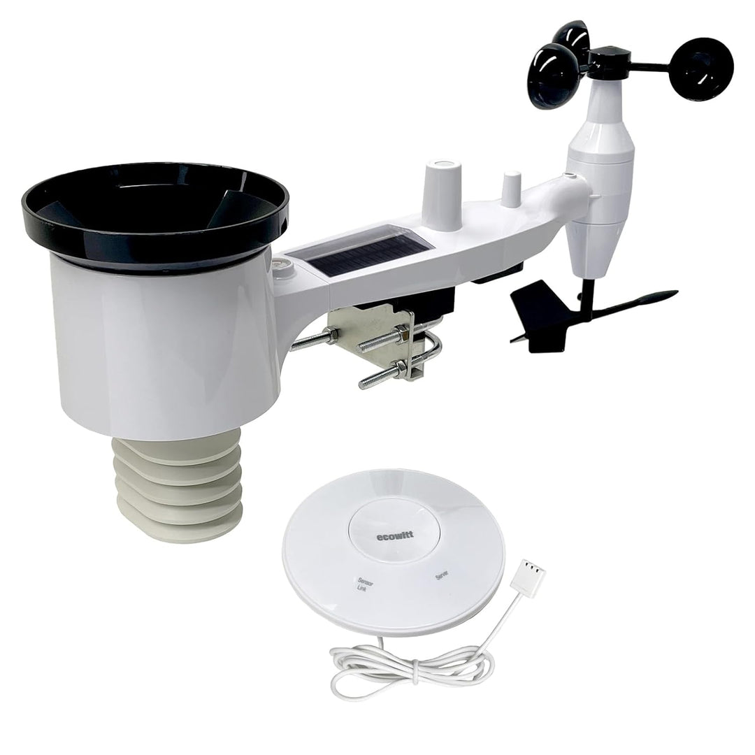 ECOWITT Wetterstation funk mit Aussensensor, Drahtlose Wetterstation Array WS69, mit 3 in 1 WiFi/Wir