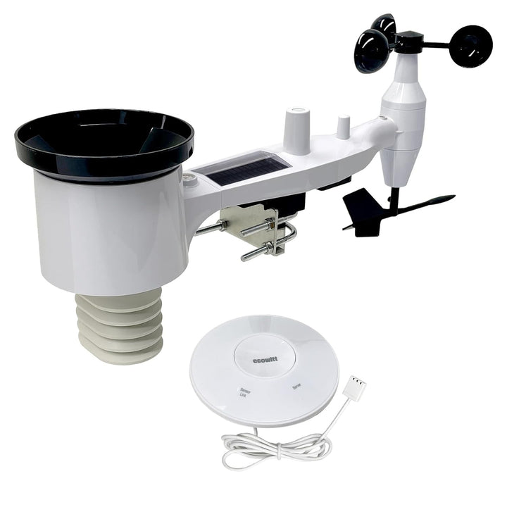 ECOWITT Wetterstation funk mit Aussensensor, Drahtlose Wetterstation Array WS69, mit 3 in 1 WiFi/Wir