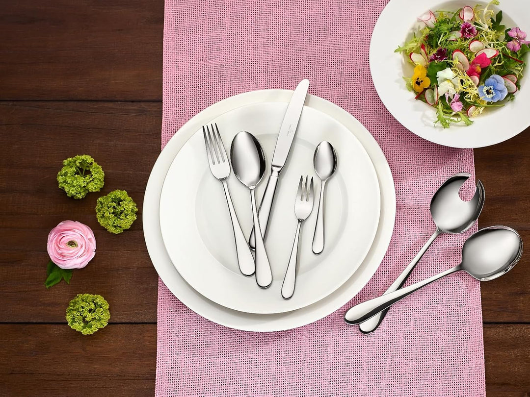 Villeroy & Boch – Oscar Tafelbesteck 68 teilig, 12 Personen, spülmaschinenfest, rostfrei, Besteck Ed