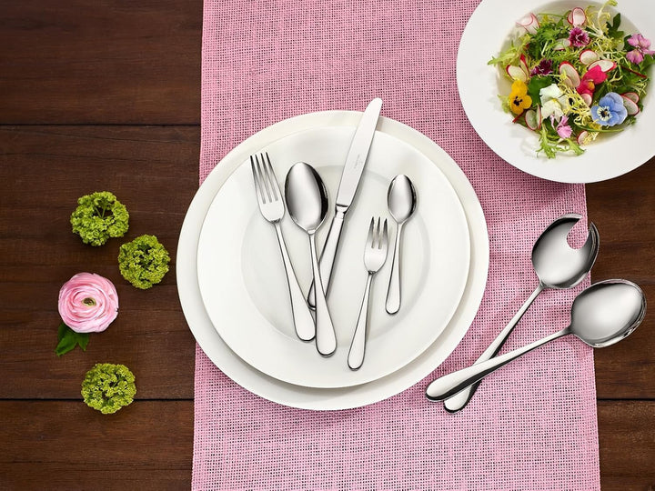 Villeroy & Boch – Oscar Tafelbesteck 68 teilig, 12 Personen, spülmaschinenfest, rostfrei, Besteck Ed