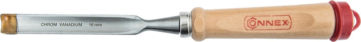 Connex COX861116 Hohlbeitel mit Ulmer Heft aus Weissbuche und Chrom-Vanadium-Klinge mit Aussenwate,